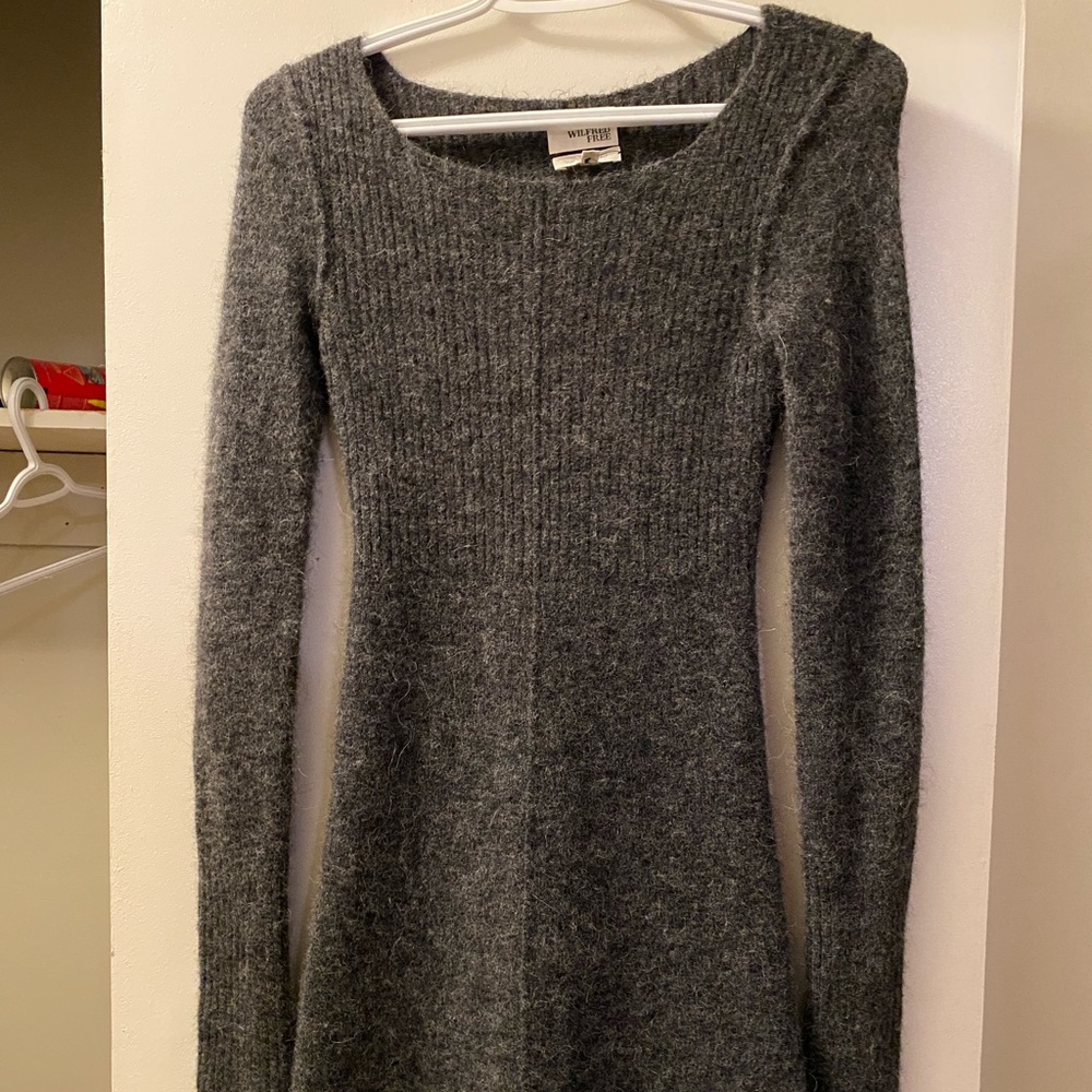 Wilfred Free Grey Wool Dress - XXS